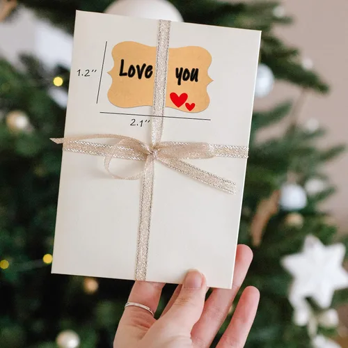 Vista 2 de 600 piezas de etiquetas adhesivas Kraft para regalos, etiquetas en blanco adhesivas pequeñas para frascos de conservas, etiquetas para escribir
