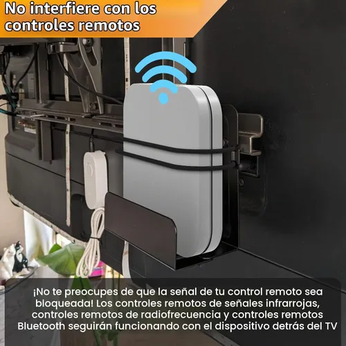 Vista 5 de Soporte de caja de cable, soporte para módem, soporte de pared ajustable