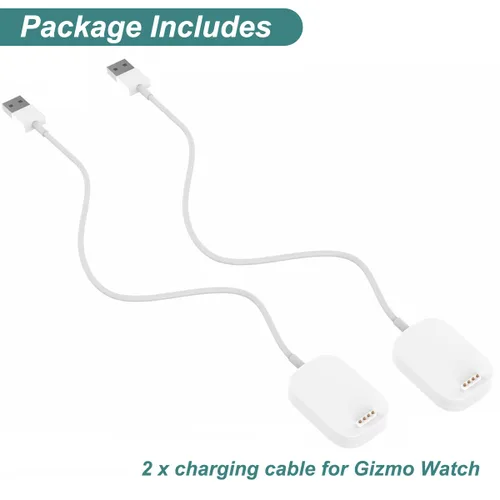 Vista 6 de Kissmart Paquete de 2 cargadores para Gizmo Watch 3 2 1