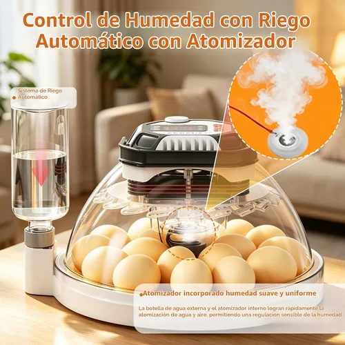 Vista 2 de Incubadoras de huevos de triocottage para incubar huevos, control de temperatura y humedad