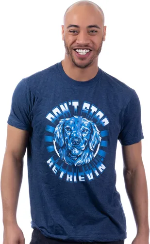 Vista 2 de Don't Stop Retrievin' Golden Retriever Funny Cute Dog Father Dad Owner Pet Doggo Pup Fun Humor T-Shirt