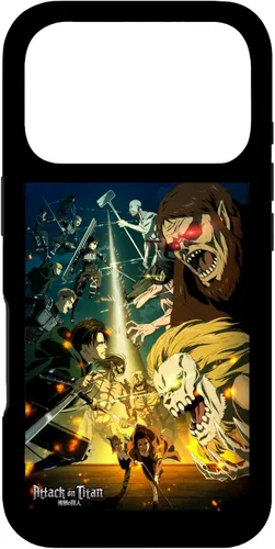 Vista 30 de Attack on Titan Funda de anime para iPhone 17 de temporada final de temporada 4