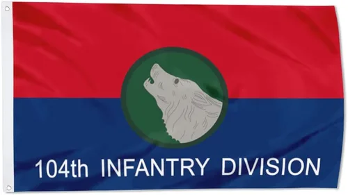 Vista 30 de Fyon Bandera militar de la 34ª división de infantería del ejército de 3 x 5 pies con 2 ojales de latón