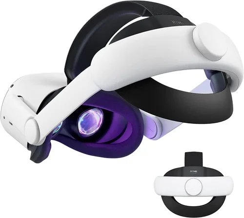 Vista 2 de KIWI design Correa cómoda para la cabeza con funda de transporte accesorios compatibles con Quest 2