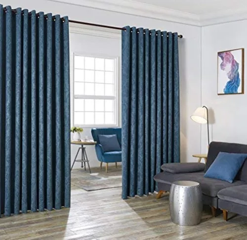 Vista 13 de LinenZone Par de Cortinas de Dormitorio Azul Verde Azulado. Estas Cortinas Opacas de Decoración Moderna son una Gran Opción como Cortinas de Ventana