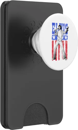 Vista 7 de Elvis Presley PopGrip intercambiable con la bandera estadounidense