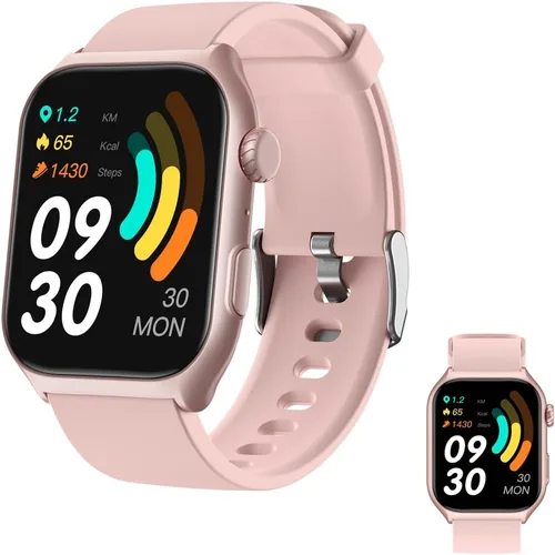 Vista 7 de Jawploy Reloj inteligente con rastreador de actividad física (respuesta/hacer llamadas) con monitor de frecuencia cardíaca, contador