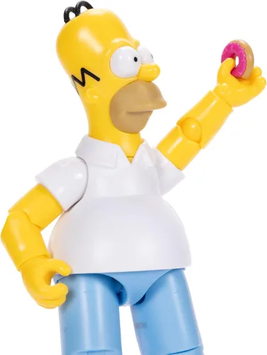 Vista 10 de JAKKS Pacific Disney - Figuras de acción de Los Simpson, paquete de 4 figuras coleccionables de 5 pulgadas de Wave 1, Homer, Bart, Groundskeeper