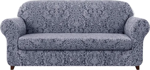 Vista 85 de SUBRTEX Juego de 5 fundas elásticas para sofá, fundas de cojín para respaldo, colección de protectores de muebles, para sofá de gran