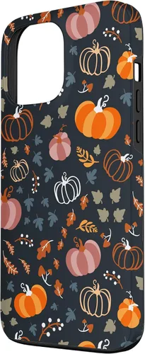 Vista 2 de Funda para iPhone 13 Pro Max Otoño Hojas Caídas Calabaza Cosecha de Especias Feliz Oto