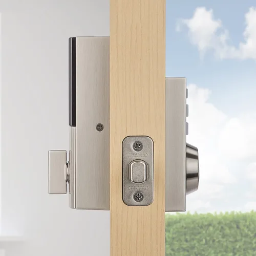 Vista 5 de Kwikset Smartcode 913 - Cerrojo de seguridad electrónico moderno Níquel satinado contemporáneo