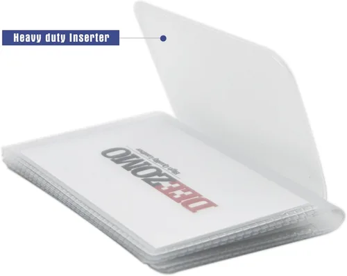 Vista 3 de DEEZOMO Juego de 2 insertos de cartera de repuesto de 6 páginas para billetera plegable o triple