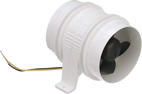 Vista 2 de Attwood Soplador silencioso resistente al agua. Blanco, de 4 pulgadas.