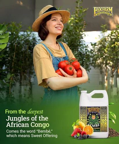 Vista 6 de FoxFarm Bushdoctor Bembé concentrado, fertilizante líquido de acción rápida para plantas, mejora los azúcares naturales para la dulzura y el sabor