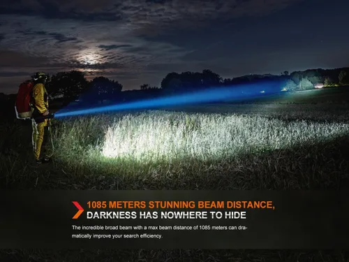 Vista 6 de fenix LR60R, linterna LED recargable de largo alcance ultra brillante 21,000 lúmenes 3,559.7 ft 113 horas máximo carga rápida de 45 W