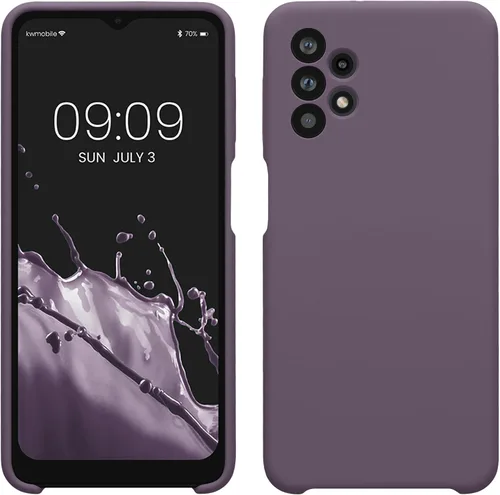 Vista 185 de kwmobile Funda Compatible con Samsung Galaxy A14 5G - Funda de teléfono de TPU y silicona con acabado suave - Verde Lima