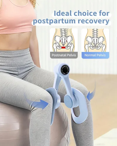 Vista 3 de Thigh Trainer for Women, 360° Adjustable Pelvic Floor Muscle Trainer, Inner Thigh Exerciser, Multi-Function Home Gym Equipment for Hip, Leg, Arm &