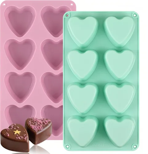 Vista 23 de Sakolla 3 piezas de moldes redondos de silicona para galletas de chocolate, moldes cilíndricos de 12 cavidades para Oreos cubiertas de chocolate