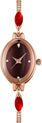 Vista 6 de TIME100 Womens Watch,Mini Ladies Fashion Dress Women Watch Oval Bracelet Dial Quartz Wrist Watch,Waterproof Watch for Women