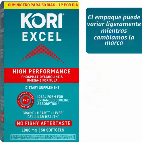 Vista 4 de Kori Krill Excel High Performance, 1000 mg Omega-3, 50