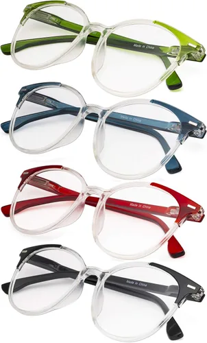Vista 7 de Paquete de 4 elegantes lentes de lectura de gran tamaño para mujer
