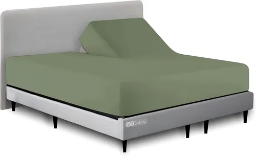 Vista 13 de SGI bedding Sábana bajera ajustable Queen Split Top de 28 pulgadas con cabezal flexible SOLO 100% algodón egipcio 1000 hilos Sábana bajera Flex Top