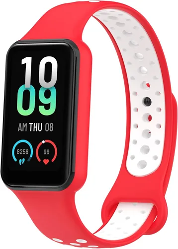 Vista 2 de 4-PACKS Compatible with Amazfit Band 7 Replacement Band,Sport Strap Soft Silicone Quick Release Wrist Bands Adjustable Wristband Smartwatch Accessory