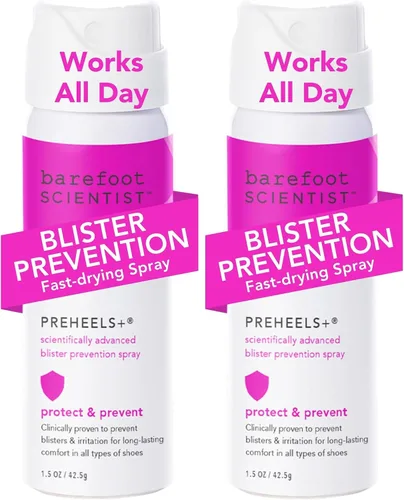 Vista 8 de Barefoot Scientist PreHeels+ Spray de prevención de ampollas, innovadora barrera protectora invisible contra ampollas