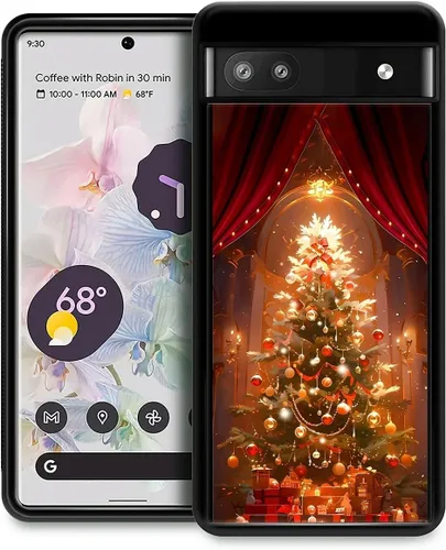 Vista 133 de Funda compatible con Google Pixel 4A 5G, Nochebuena, Google Pixel 4A 5G, delgada, suave, a prueba de golpes, TPU para mujeres y niñas, niños, funda