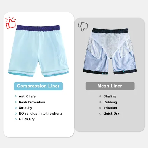Vista 6 de BFUSTYLE Traje de baño para niños pequeños con forro de compresión