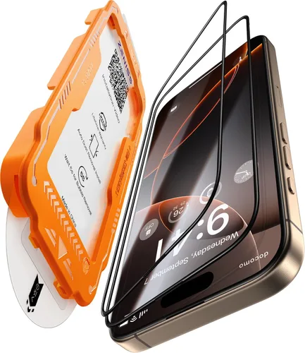 Vista 10 de NeverBreak Dureza 9H+ para iPhone 15 Pro Protector de Pantalla 12FT Protección de Grado Militar (Resistencia a Arañazos, Rompimiento, Caídas) 15 Pro