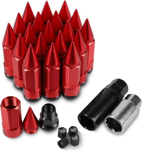 Vista 8 de 20 tuercas antirrobo M12x1.5, repuesto para fusión 2006-2019, enfoque 2012-2019, rueda de escape 2001-2019 (negro) Repuesto para 2006-2019 Fusion
