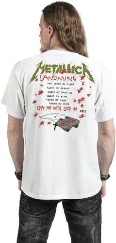 Vista 6 de Metallica Men's One Landmine T-Shirt White