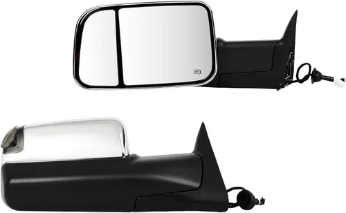 Vista 24 de Espejos de remolque para 1994-1997 para Dodge para Ram 1500 para Ram 2500 para Ram 3500 Modelos, espejos de remolque con espejos laterales