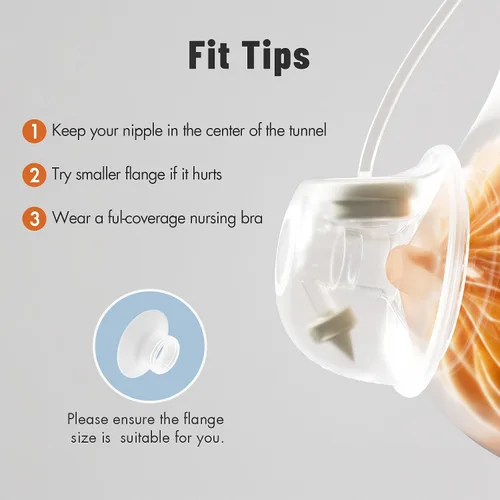 Vista 9 de Phanpy Extractor de Leche Portátil con Recolector de Leche, Nuevas Piezas de Copa, Accesorios de Reemplazo Originales para Extractor de Leche