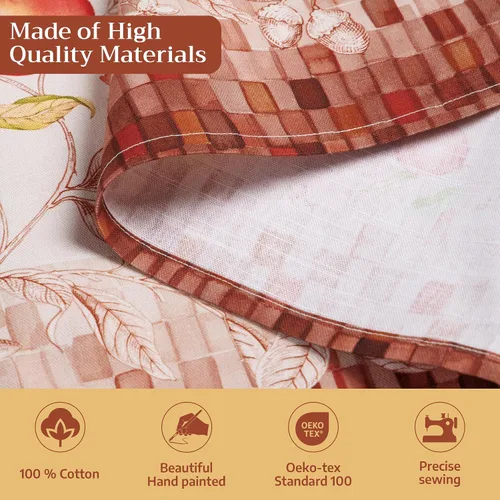 Vista 917 de Maison d' Hermine Delantales para mujer con bolsillo, 100% algodón (27.50 x 31.50 pulgadas)