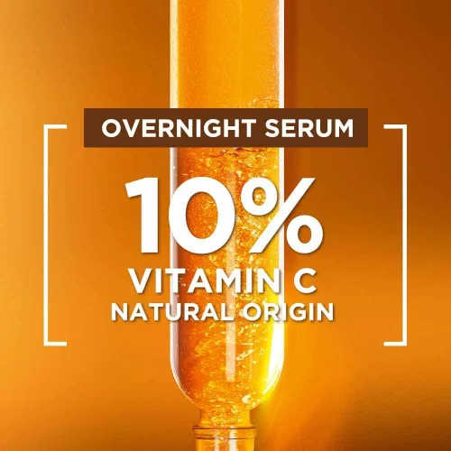 Vista 6 de Garnier Serum Nocturno Anti-Manchas Focales para Cara, con 10% de Vitamina C Pura y Ácido Hialurónico, Anti-Pigmentación y Opacidad, Para Todos
