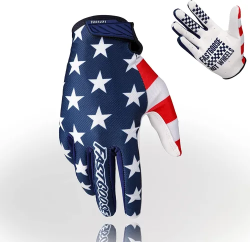 Vista 6 de Guantes de motocicleta transpirables y ligeros todoterreno para hombres y mujeres, ATV, BMX, MTB Racing