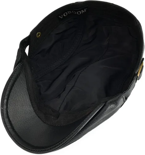 Vista 5 de VOBOOM Gorra de hiedra de cuero genuino ajustable para hombres y mujeres
