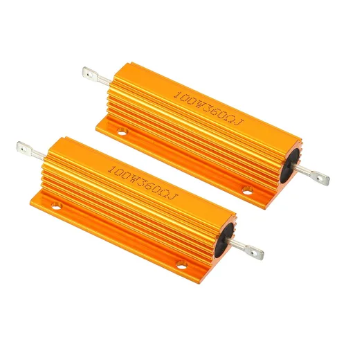 Vista 17 de PATIKIL 100 W 0,01 Ohm Resistencia con carcasa de aluminio, 2 paquetes de resistencias con carcasa de aluminio, resistencias bobinadas en caja