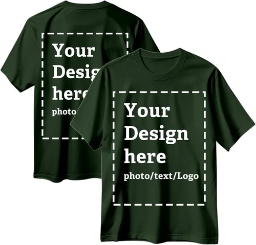 Vista 19 de Camisetas personalizadas para hombres y mujeres, hechas en Estados Unidos, camisetas personalizadas con texto/foto frontal y trasera, camisetas