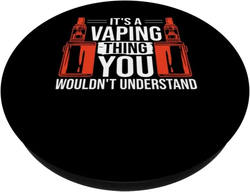 Vista 2 de Vape Smoking PopSockets de cigarrillos electrónicos Vaping PopGrip intercambiables