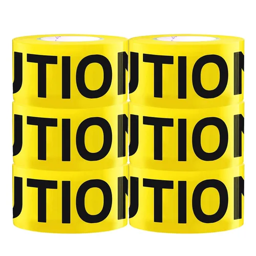 Vista 14 de TopSoon Rollo de cinta de precaución naranja, 3 pulgadas por 1000 pies, cinta de barricada de no entrar, cinta de zona de construcción premium