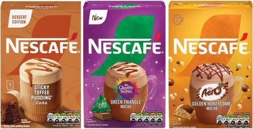 Vista 3 de Nescafe espumoso sobres de café instantáneo elige 3 paquetes de más de 20 Flavours Inc. Starbucks, descafeinado, caramelo salado, capuchino, latte