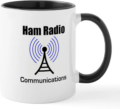 Vista 18 de CafePress Eat Sleep - Taza de café de cerámica con radio, 11 oz (11.0 fl oz)
