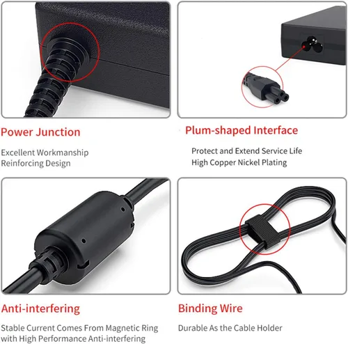 Vista 2 de Cargador de CA de 19V 6.32A 120W compatible con Asus ROG GL551J GL552VW GL553V GL752VW GL753VE N550JK N550JX ZX53VW FX53VD G56JK N56JR PA-1121-28