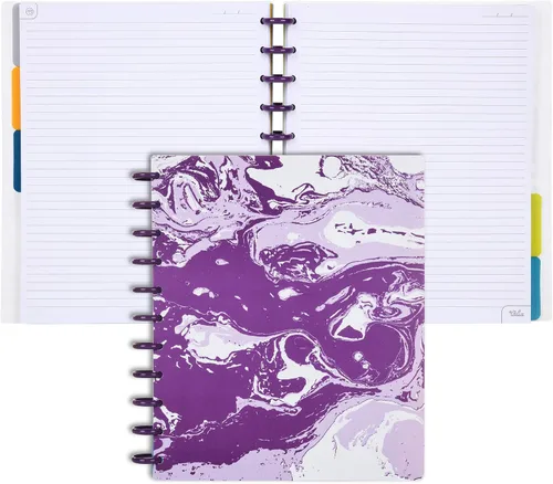Vista 109 de Talia - Cuadernos de notas con tapas, planificador, personalizables, (Rosa de los 90, Junior (5.5 pulgadas x 8.5 pulgadas))
