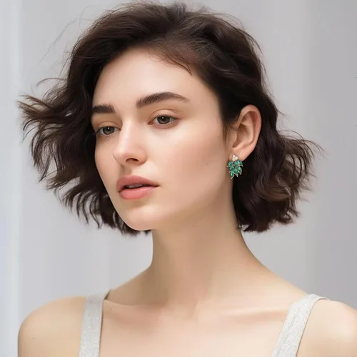 Vista 2 de Aretes de diamantes de imitación para mujer, pequeños y delicados aretes de gota de cristal para niñas, lindos bisutería para novia, boda, fiesta