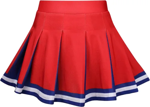 Vista 4 de GRAJTCIN Disfraz de animadora para niñas, disfraz de Halloween, uniforme de animadora de 6 a 14 años
