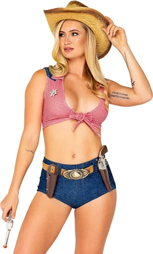 Vista 2 de Roma Costume boys 4pc Showdown Sheriff Diva Costume